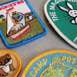 Lot of 4 girl scout badges